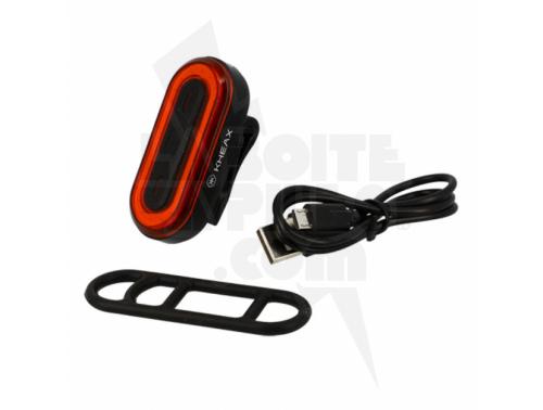 ECLAIRAGE VELO RECHARG.USB AR KHEAX TUBAN 50 LUMENS (FIXATION TIGE DE SELLE)