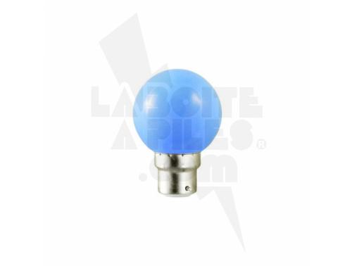 AMPOULE LED B22 1W COULEUR BLEU