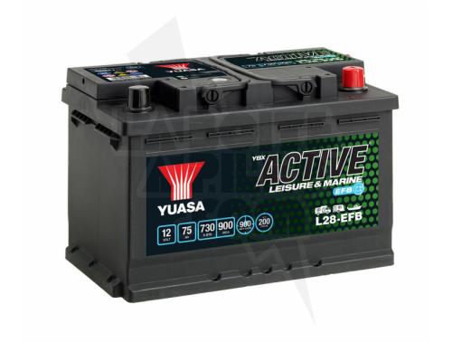 BATTERIE PLOMB EFB 12V - 75AH - 730A + A DROITE