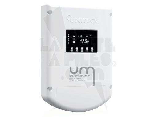 RÉGULATEUR DE CHARGE SOLAIRE MPPT - 12/24V - 30A - LCD - UNIMPPT 100/30.24L