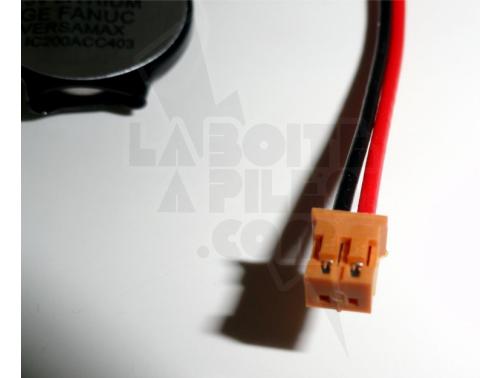 PILE LITHIUM 3V AVEC CONNECTEUR POUR FANUC