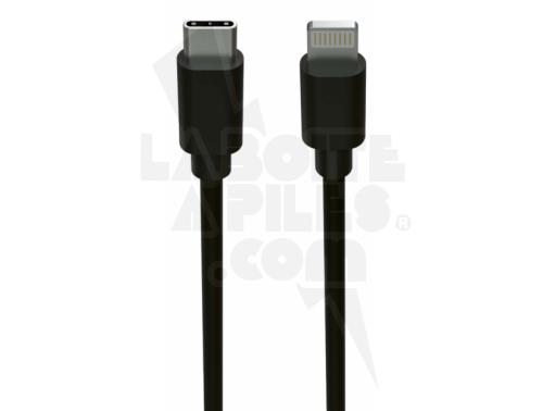 CABLE USB C VERS CONNECTEUR APPLE LIGHTNING - 3A - 200 CM