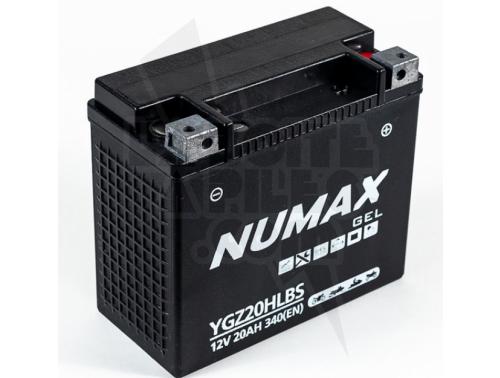 BATTERIE MOTO NUMAX SUPREME GEL HARLEY YGZ20HL-BS 12V 20AH 340A