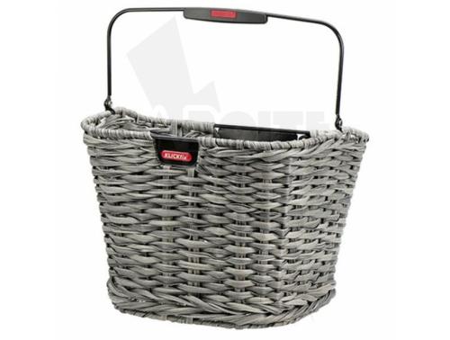 PANIER AV A CLIPS TRESSE KLICKFIX STRUCTURA 16L GRIS AVEC ANSE 34X27X25 CM (SANS FIXATIO