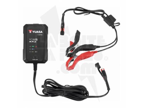 CHARGEURS INTELLIGENTS ET ACCESSOIRES YUASA YCX1.5 6/12V 1.5A YUASA MOTORCYCLE SMART CHARGER