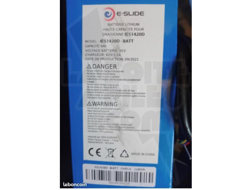 BATTERIE LITHIUM POUR DRAISIENNE ES1420D – E-SLIDE img.jpg