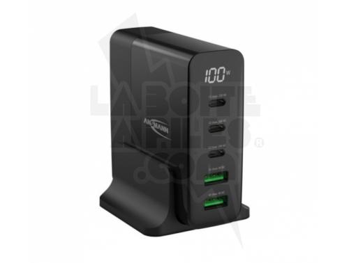 CHARGEUR SECTEUR 2 PORTS USB TYPE-A QC + 3 PORTS USB TYPE-C PD 140 W