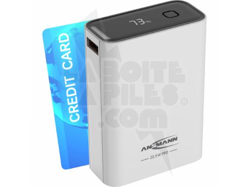 ANSMANN POWERBANK PB222PD, 20 000 MAH, BLANC