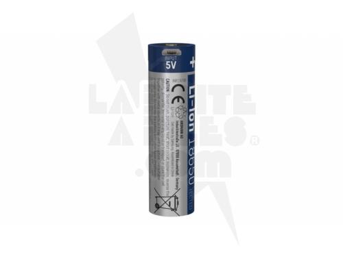 BATTERIE RECHARGEABLE AVEC PRISE DE CHARGE USB, LI-ION, 18650, 3.6V, 3.4AH
