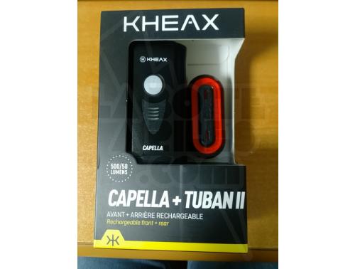 ECLAIRAGE VELO AV+AR RECHARG KHEAX