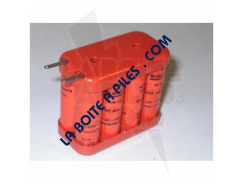 BATTERIE SAFT NICD 9.6V / 0.7AH SOUS FLASQUES